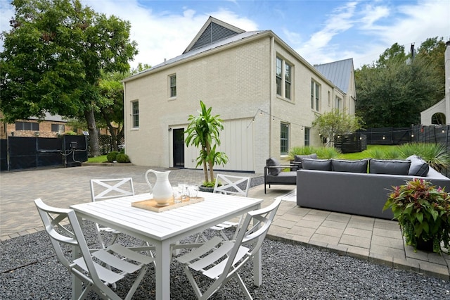 1712 Hartford Rd, Austin, TX 78703 - view of patio / terrace with an outdoor hangout area and outdoor dining space