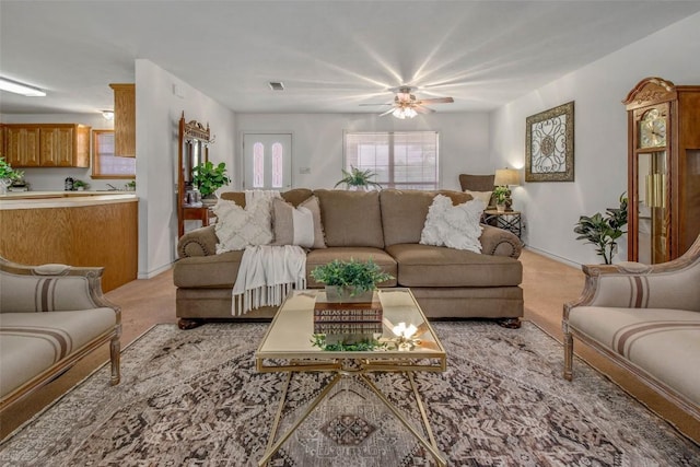 1110 County Road 439, Dime Box, TX 77853 - carpeted living area featuring baseboards