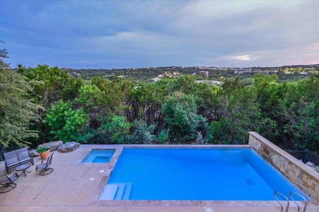 1101 Sprague Ln, West Lake Hills, TX 78746 - swimming pool featuring a patio area and an in-ground hot tub