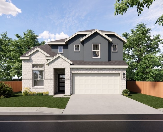 2705 Sage Ranch Dr Unit 20, Leander, TX 78641 - view of front facade with brick siding, concrete driveway, and an attached garage