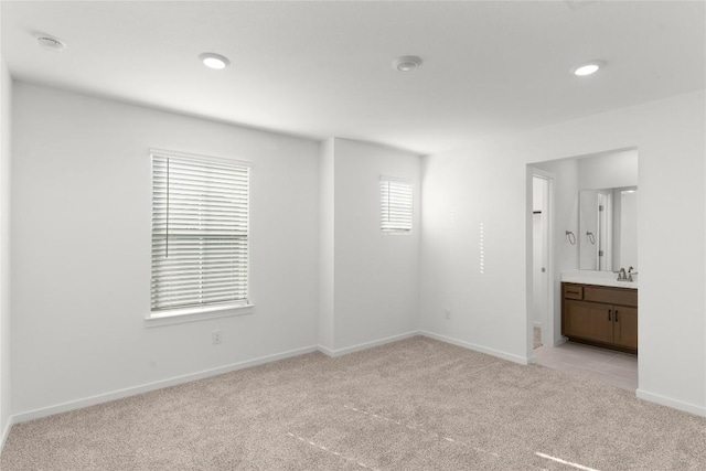 2705 Sage Ranch Dr Unit 20, Leander, TX 78641 - empty room featuring light carpet, a smoke detector, and recessed lighting