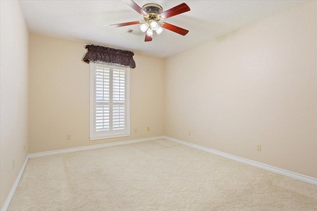 1204 Fairway Cir, Salado, TX 76571 - spare room featuring carpet flooring and a ceiling fan