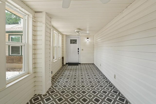 12508 Terra Nova Ln, Austin, TX 78727 - view of exterior entry with a ceiling fan