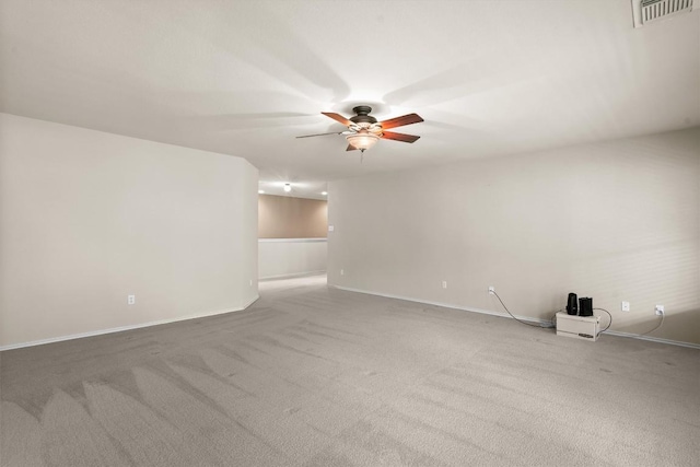 306 Water Oak Dr, Cedar Park, TX 78613 - unfurnished living room featuring ceiling fan, carpet, and baseboards