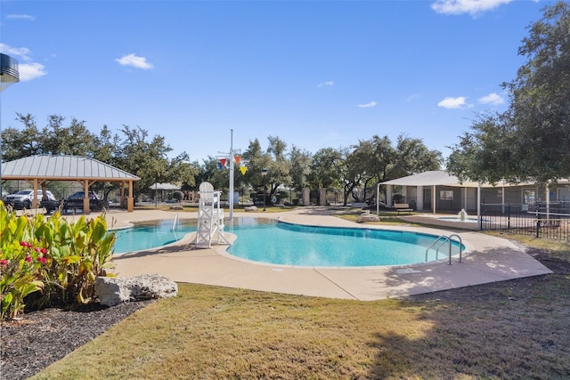 306 Water Oak Dr, Cedar Park, TX 78613 - community pool with a gazebo and a patio area