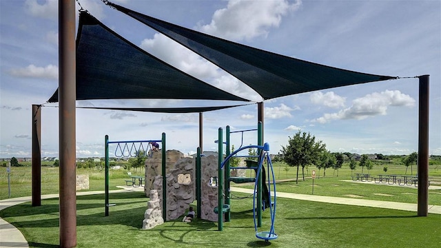 284 Kimble Creek Loop, Kyle, TX 78640 - community jungle gym featuring a yard