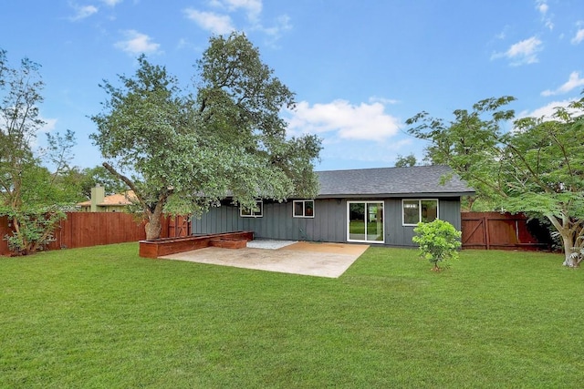 3812 Tarragona Ln, Austin, TX 78727 - rear view of property with a patio area and roof with shingles