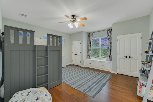 9308 Prince Charles, Austin, TX 78730 - foyer featuring ceiling fan, wood finished floors, and baseboards