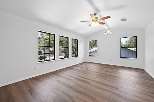 909 Silcantu Dr, Austin, TX 78748 - unfurnished room featuring wood finished floors, ceiling fan, and baseboards