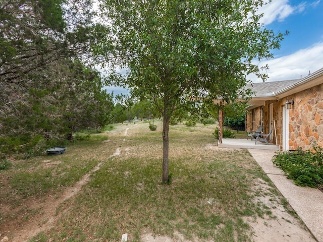 20104 Bunker Cv, Lago Vista, TX 78645 - view of green lawn featuring a patio