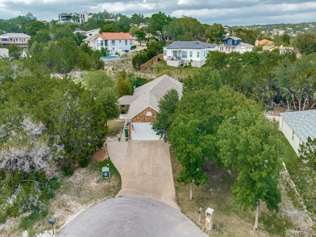 20104 Bunker Cv, Lago Vista, TX 78645 - aerial overview of property's location featuring a tree filled landscape
