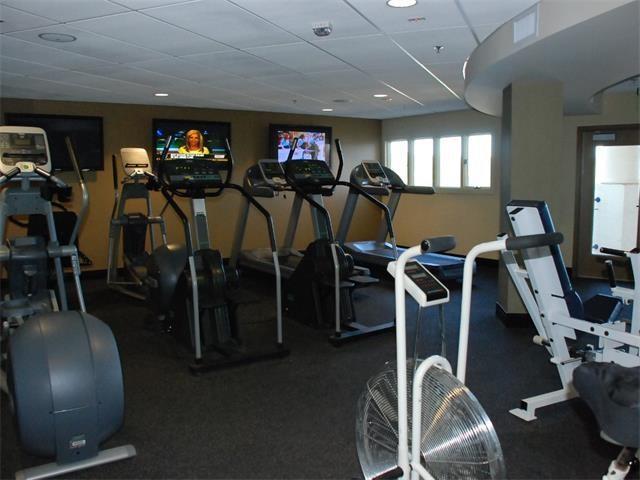 3404 American Dr Unit 2101, Lago Vista, TX 78645 - workout area featuring a drop ceiling and recessed lighting