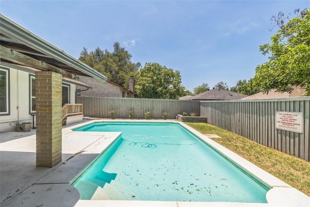 10108 Osprey Ct, Austin, TX 78750 - view of swimming pool featuring a fenced backyard and a patio