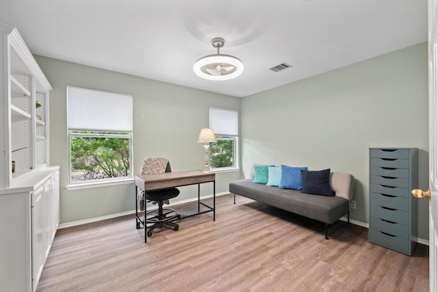 8007 Weldon Springs Ct, Austin, TX 78726 - office area with light wood-type flooring