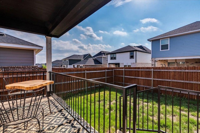 185 Standing Rock Ln, Marble Falls, TX 78654 - view of patio with a residential view