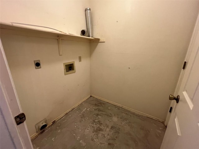 6612 Zequiel Dr, Austin, TX 78744 - laundry room featuring washer hookup, hookup for an electric dryer, and baseboards