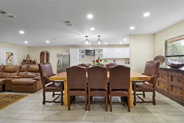 1313 Oakridge Dr, Blanco, TX 78606 - dining space featuring recessed lighting and plenty of natural light