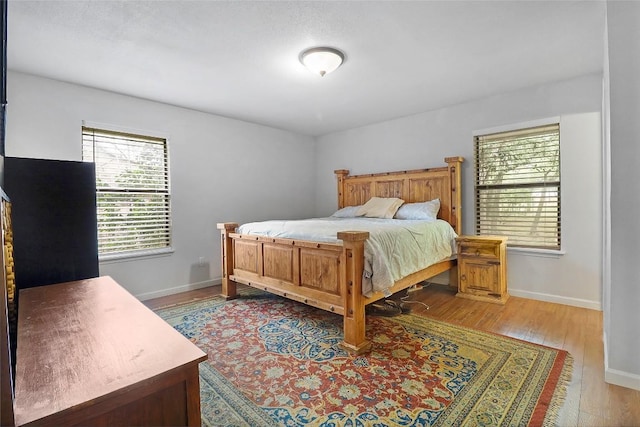1313 Oakridge Dr, Blanco, TX 78606 - bedroom featuring wood finished floors and baseboards