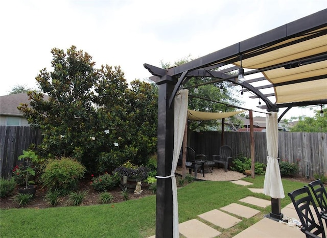 2721 Saddle Blanket Pl, Leander, TX 78641 - fenced backyard with a pergola