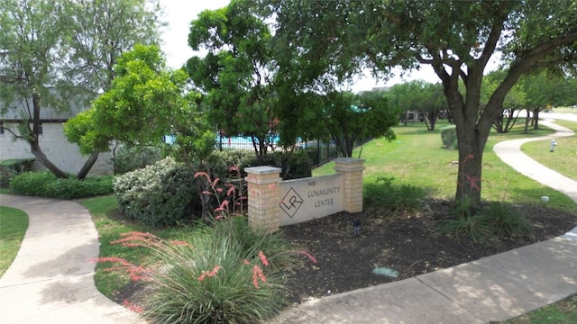 2721 Saddle Blanket Pl, Leander, TX 78641 - community sign featuring a yard
