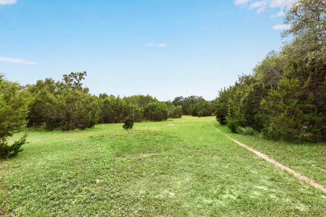 11700 Rim Rock Trl, Austin, TX 78737 - view of grassy yard with a forest view