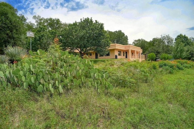 123 Konahuanui Ln, Bastrop, TX 78602 - view of front of property featuring stucco siding