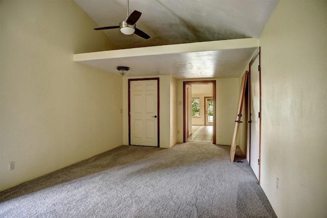 123 Konahuanui Ln, Bastrop, TX 78602 - spare room featuring ceiling fan and carpet flooring