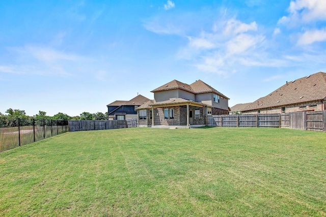 1905 Mariann Dr, Leander, TX 78641 - back of property featuring a fenced backyard
