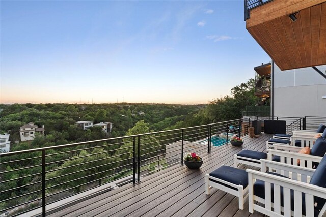 14417 Cochise Trl, Austin, TX 78734 - view of wooden deck