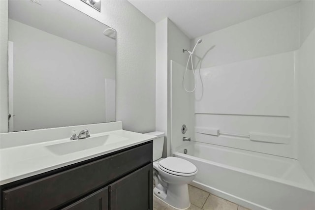 146 Blair Ct, San Marcos, TX 78666 - full bathroom with tile patterned floors, vanity, and bathing tub / shower combination