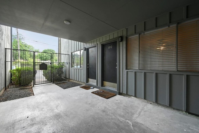 2303 E E Side Dr Unit 102, Austin, TX 78704 - view of patio / terrace with a gate