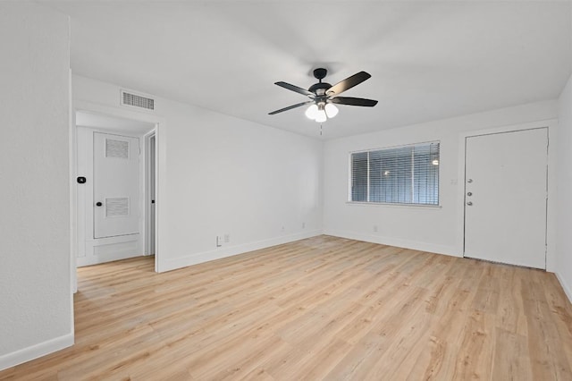 2303 E E Side Dr Unit 102, Austin, TX 78704 - spare room with light wood-type flooring and a ceiling fan