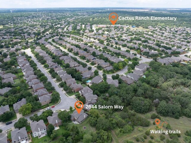 2644 Salorn Way, Round Rock, TX 78681 - aerial view of residential area