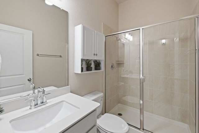 1116 Highwater Dr, Georgetown, TX 78628 - bathroom with vanity and a stall shower