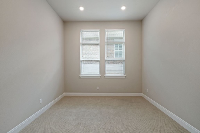 1116 Highwater Dr, Georgetown, TX 78628 - empty room featuring light carpet and recessed lighting