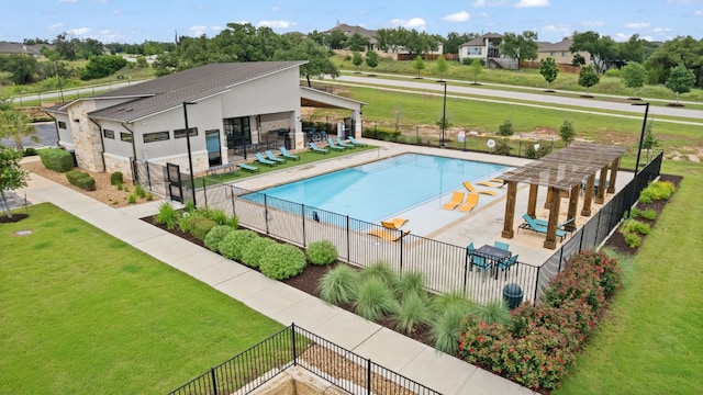 1116 Highwater Dr, Georgetown, TX 78628 - community pool featuring a patio