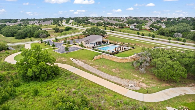 1116 Highwater Dr, Georgetown, TX 78628 - aerial view of a pool area