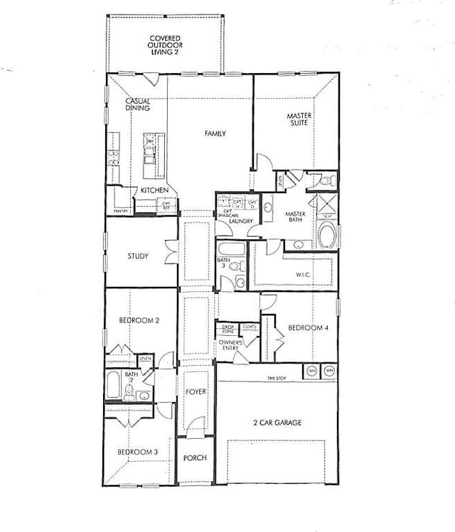 1116 Highwater Dr, Georgetown, TX 78628 - view of home floor plan