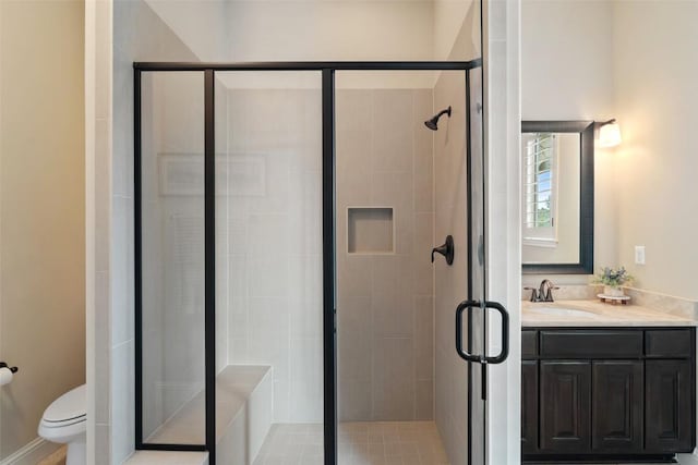 303 Bella Montagna Cir, Austin, TX 78734 - full bath with a shower stall and vanity