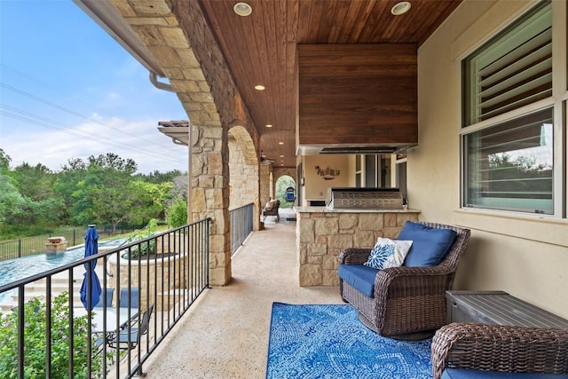 303 Bella Montagna Cir, Austin, TX 78734 - balcony featuring a grill