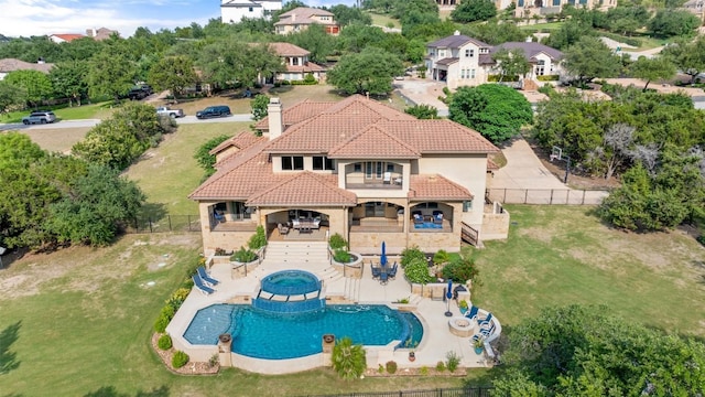 303 Bella Montagna Cir, Austin, TX 78734 - view of subject property featuring a pool
