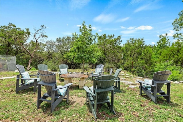 8546 Adirondack Trl Unit 14, Austin, TX 78759 - view of yard with a fire pit