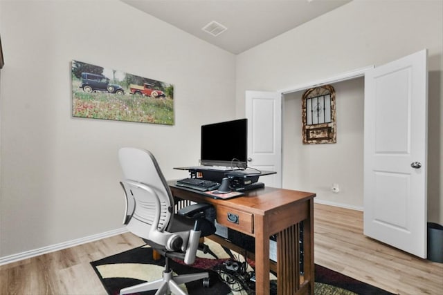 320 Bright Star Ln, Georgetown, TX 78628 - office area with light wood-style floors