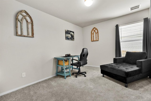 320 Bright Star Ln, Georgetown, TX 78628 - home office featuring carpet flooring and baseboards