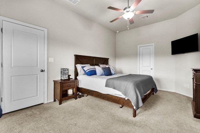 320 Bright Star Ln, Georgetown, TX 78628 - bedroom featuring light carpet, a ceiling fan, and baseboards