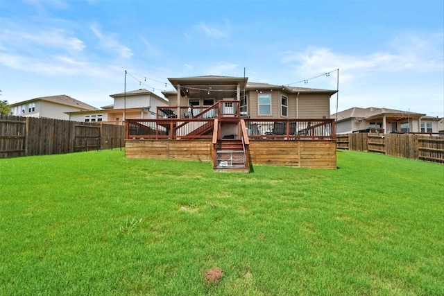 320 Bright Star Ln, Georgetown, TX 78628 - rear view of house featuring a wooden deck and a fenced backyard