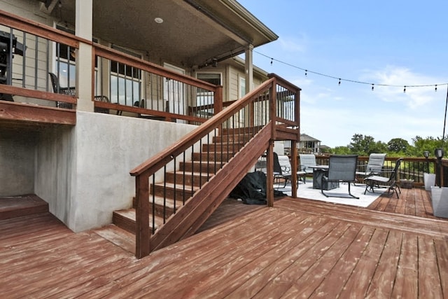 320 Bright Star Ln, Georgetown, TX 78628 - deck with stairway