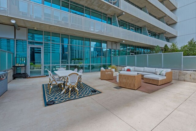 222 W Ave Unit 1001, Austin, TX 78701 - view of patio with an outdoor hangout area