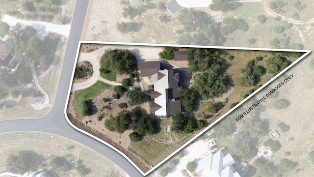 1606 Bordeaux Blanc, New Braunfels, TX 78132 - aerial view of property's location with property boundaries highlighted