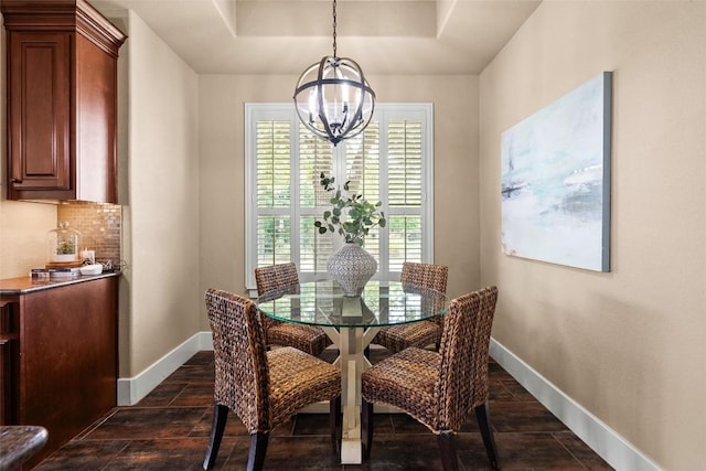 121 White Wash, Dripping Springs, TX 78620 - dining space with a chandelier and baseboards